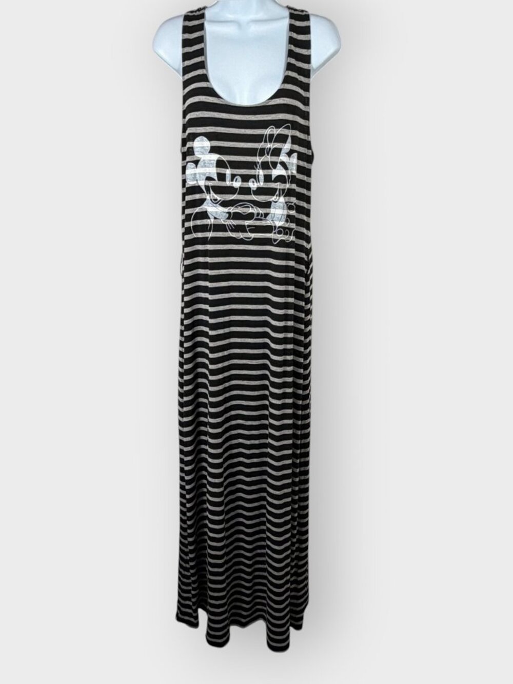 Disney Boutique Mickey & Minnie Maxi Tank Dress | XL | Striped | Vacation Resort